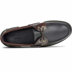 Sperry Top-Sider Men's Authentic Original™ Leather Boat Shoe Black Amaretto -Sperry Top-Sider 0191486 TOP 110222