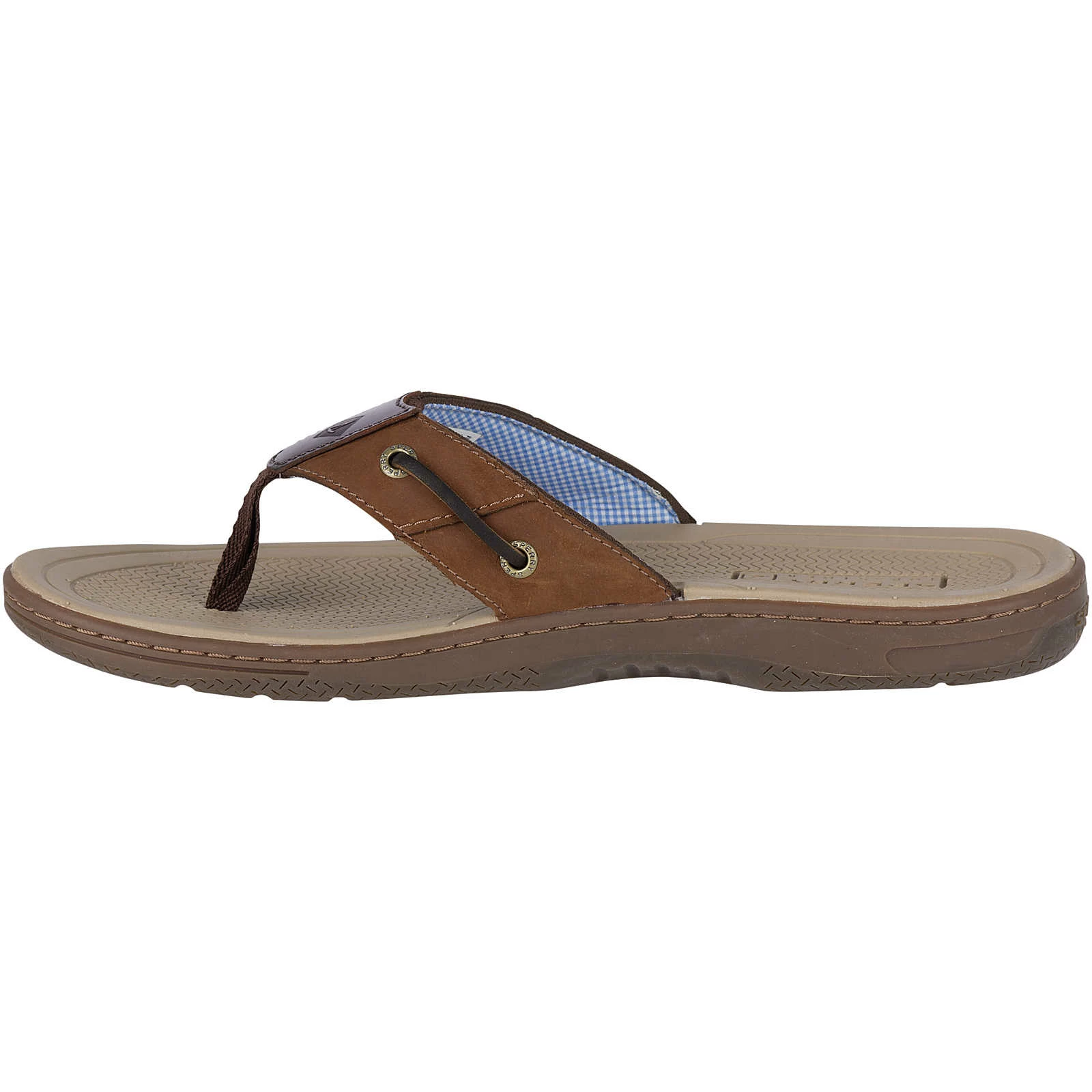Sperry Top-Sider Men's Baitfish Flip-Flops Brown / Buc / Brown 5 Sperry Top-Sider Men's Baitfish Flip-Flops Brown / Buc / Brown - Image 3