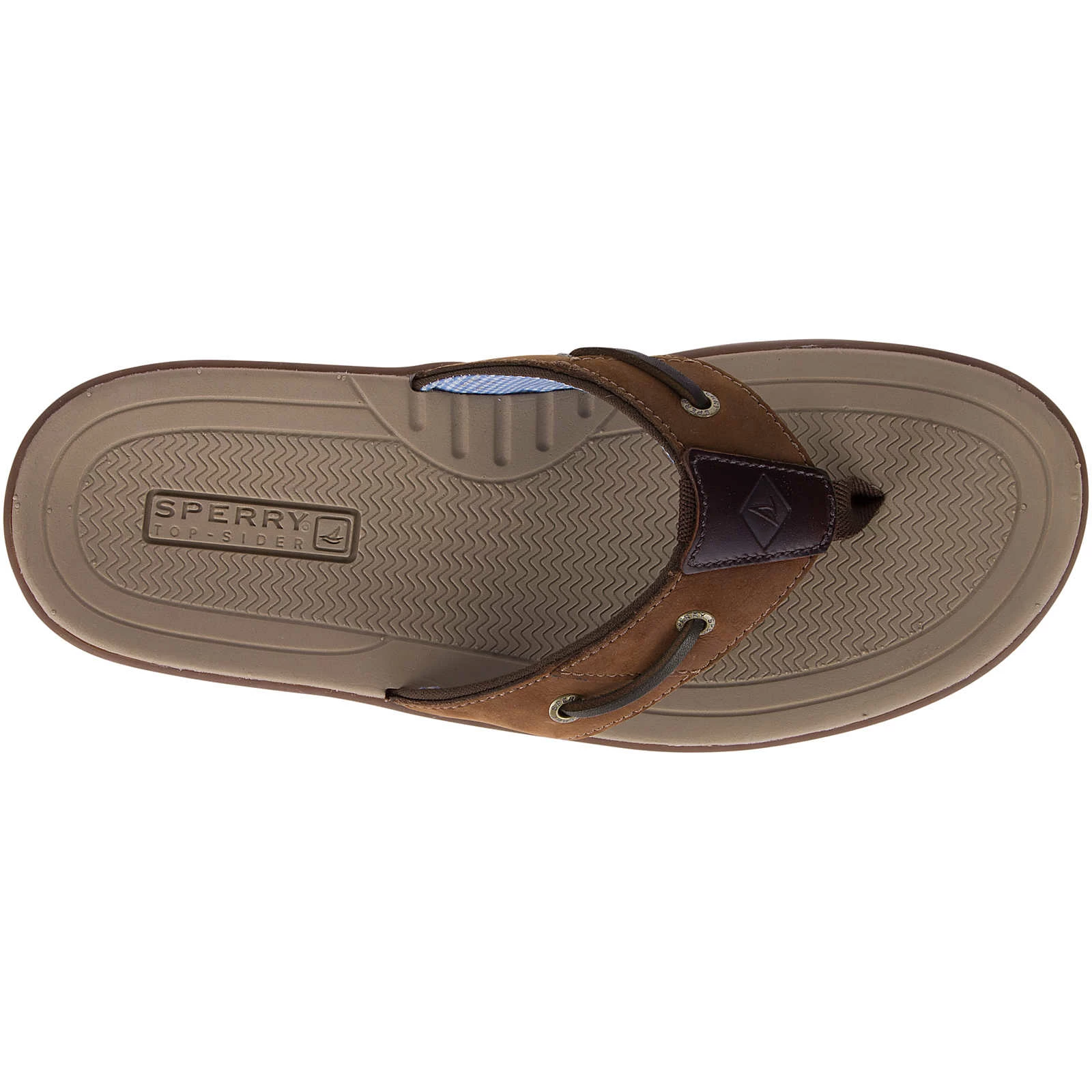Sperry Top-Sider Men's Baitfish Flip-Flops Brown / Buc / Brown 7 Sperry Top-Sider Men's Baitfish Flip-Flops Brown / Buc / Brown - Image 5