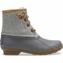 Sperry Top-Sider Big Kid's Saltwater Wool Duck Boot Grey