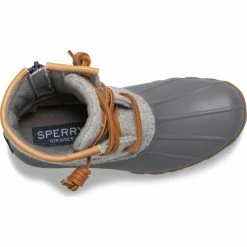 Sperry Top-Sider Big Kid's Saltwater Wool Duck Boot Grey -Sperry Top-Sider STK STK163900 Saltwater 120919 AW20 05