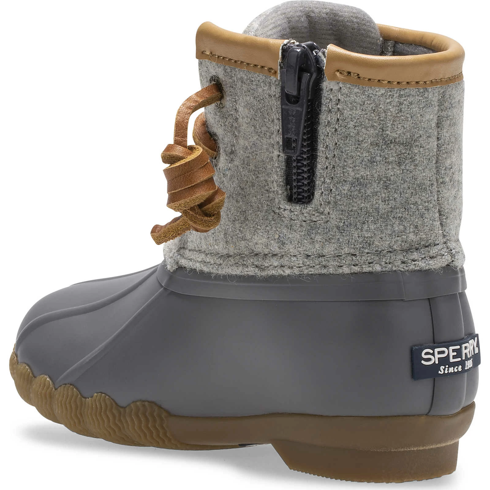 Sperry Top-Sider Little Kid's Saltwater Wool Duck Boot Grey 5 Sperry Top-Sider Little Kid's Saltwater Wool Duck Boot Grey - Image 3