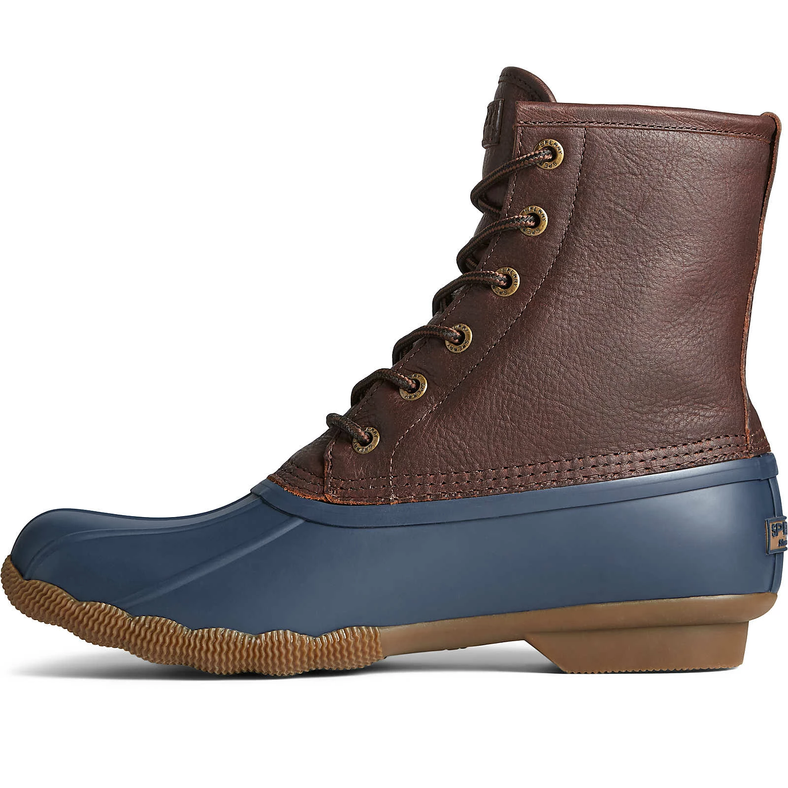 Sperry Top-Sider Men's Saltwater Duck Boot Brown/Navy 6 Sperry Top-Sider Men's Saltwater Duck Boot Brown/Navy - Image 4