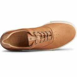 Sperry Top-Sider Men's Gold Cup™ Striper PLUSHWAVE™ CVO Sneaker Soft Tan -Sperry Top-Sider STS23253 TOP