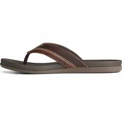 Sperry Top-Sider Men's PLUSHWAVE™ Dock Flip Flop Brown -Sperry Top-Sider STS23330 180