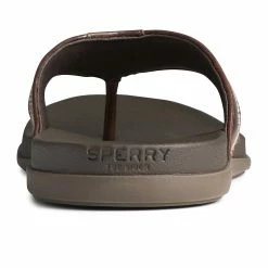 Sperry Top-Sider Men's PLUSHWAVE™ Dock Flip Flop Brown -Sperry Top-Sider STS23330 90