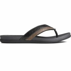 Sperry Top-Sider Men's PLUSHWAVE™ Dock Flip Flop Black