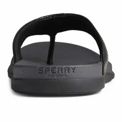 Sperry Top-Sider Men's PLUSHWAVE™ Dock Flip Flop Black -Sperry Top-Sider STS23331 90