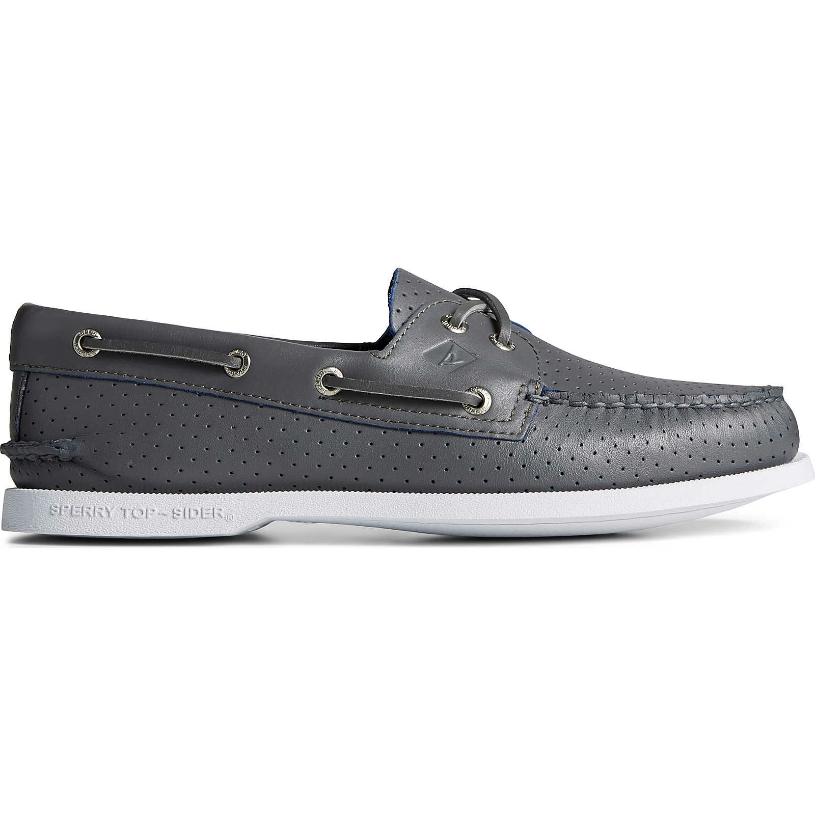 Sperry Top-Sider Men's Authentic Original™ Perforated Boat Shoe Grey 3 Sperry Top-Sider Men's Authentic Original™ Perforated Boat Shoe Grey