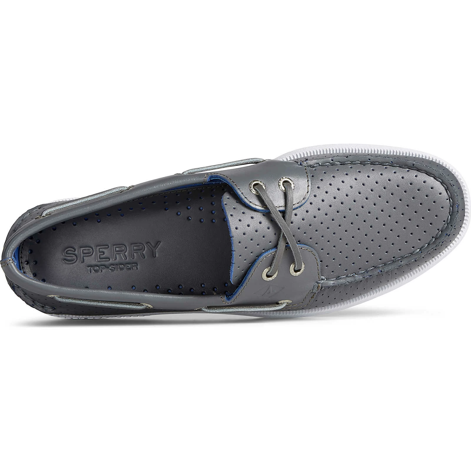 Sperry Top-Sider Men's Authentic Original™ Perforated Boat Shoe Grey 7 Sperry Top-Sider Men's Authentic Original™ Perforated Boat Shoe Grey - Image 5
