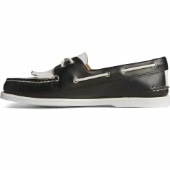 Sperry Top-Sider Men's Sperry X Brooks Brothers Authentic Original™ Kiltie Boat Shoe Black/White -Sperry Top-Sider STS24331 180
