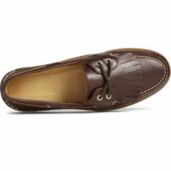 Sperry Top-Sider Men's Sperry X Brooks Brothers Authentic Original™ Kiltie Boat Shoe Classic Brown -Sperry Top-Sider STS24332 TOP