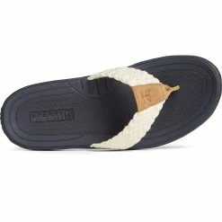 Sperry Top-Sider Men's Sperry X Brooks Brothers Baitfish Flip Flop White -Sperry Top-Sider STS24335 TOP