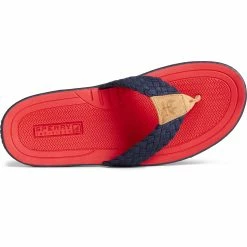 Sperry Top-Sider Men's Sperry X Brooks Brothers Baitfish Flip Flop Navy -Sperry Top-Sider STS24336 TOP