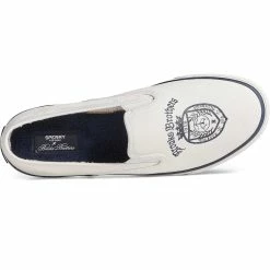 Sperry Top-Sider Men's Sperry X Brooks Brothers Slip On Sneaker White -Sperry Top-Sider STS24341 TOP