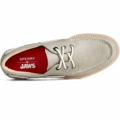 Sperry Top-Sider Men's Sperry X JAWS Authentic Original™ 3-Eye Boat Shoe Grey -Sperry Top-Sider STS24381 TOP