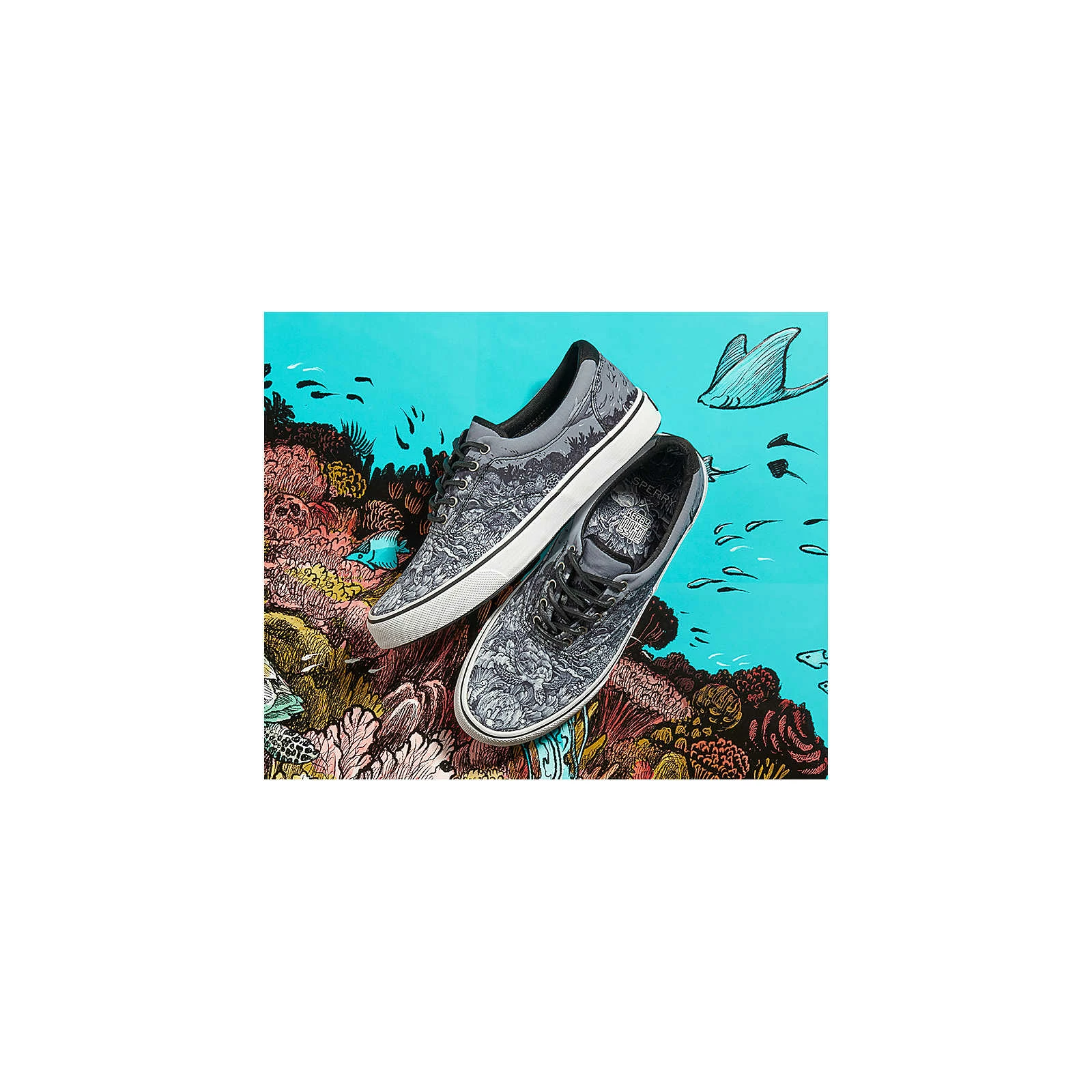 Sperry Top-Sider Men's Sperry X Kerby Striper II CVO Distopia Sneaker Black Multi 4 Sperry Top-Sider Men's Sperry X Kerby Striper II CVO Distopia Sneaker Black Multi - Image 2