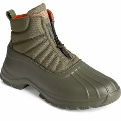 Sperry Top-Sider Men's SeaCycled™ Duck Float Zip Up Boot Olive -Sperry Top-Sider STS24609
