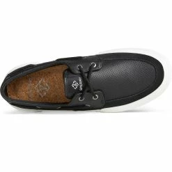 Sperry Top-Sider Men's SeaCycled™ Soletide 2-Eye Sneaker Black -Sperry Top-Sider STS24687 TOP