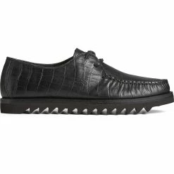 Sperry Top-Sider Men's Captain's Leather Oxford Black Croc