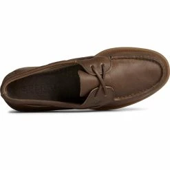 Sperry Top-Sider Men's Authentic Original™ Cross Lace Boat Shoe Brown -Sperry Top-Sider STS24957 TOP