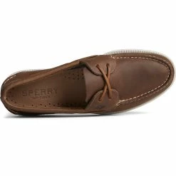 Sperry Top-Sider Men's Authentic Original™ Cross Lace Boat Shoe Tan -Sperry Top-Sider STS24959 TOP