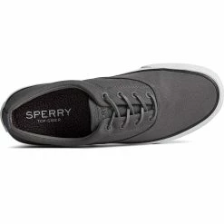 Sperry Top-Sider Men's SeaCycled™ Striper II CVO Canvas Sneaker Grey -Sperry Top-Sider STS25129 TOP