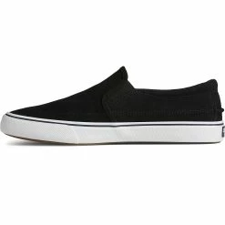 Sperry Top-Sider Men's Striper II Twin Gore Suede Slip On Sneaker Black -Sperry Top-Sider STS25149 180
