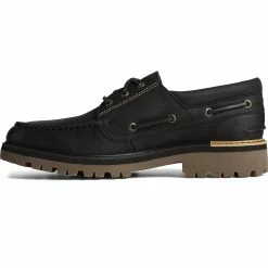 Sperry Top-Sider Men's Authentic Original™ Lug 3-Eye Boat Shoe Black -Sperry Top-Sider STS25155 180