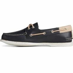 Sperry Top-Sider Men's Authentic Original™ Veg Re-Tan Leather Boat Shoe Navy -Sperry Top-Sider STS25187 180