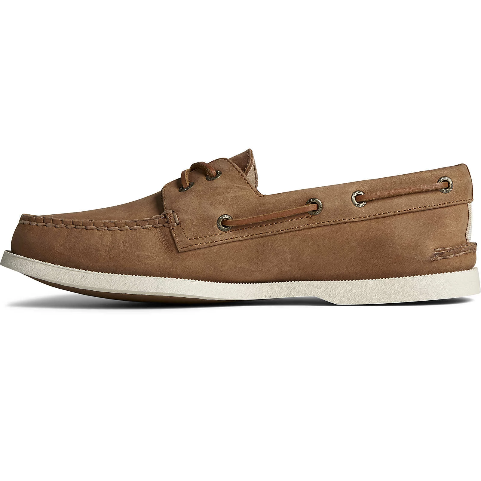 Sperry Top-Sider Men's Authentic Original™ Cross Lace Leather Boat Shoe Tan 6 Sperry Top-Sider Men's Authentic Original™ Cross Lace Leather Boat Shoe Tan - Image 4