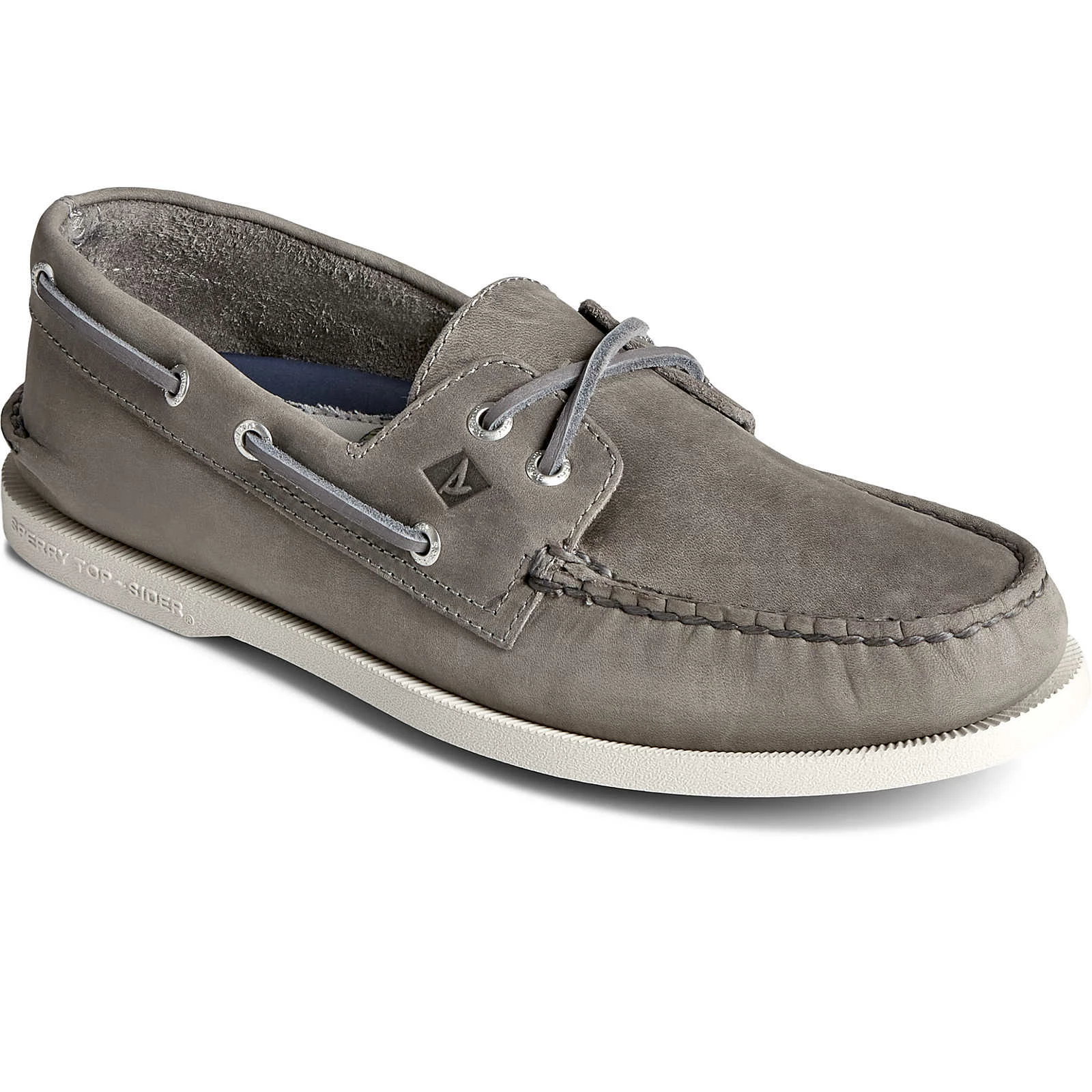 Sperry Top-Sider Men's Authentic Original™ Cross Lace Leather Boat Shoe Grey 4 Sperry Top-Sider Men's Authentic Original™ Cross Lace Leather Boat Shoe Grey - Image 2