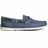Sperry Top-Sider Men's Authentic Original™ Cross Lace Leather Boat Shoe Navy -Sperry Top-Sider STS25211 000