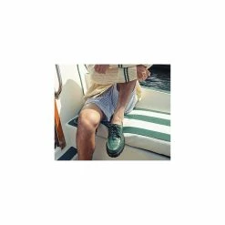 Sperry Top-Sider Men's Sperry X Malbon Authentic Original™ 3-Eye Croc Boat Shoe Green -Sperry Top-Sider STS25221 alt image 2