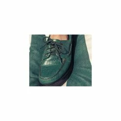 Sperry Top-Sider Men's Sperry X Malbon Authentic Original™ 3-Eye Croc Boat Shoe Green -Sperry Top-Sider STS25221 alt image 3