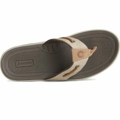 Sperry Top-Sider Men's SeaCycled™ Baitfish Baja Flip Flop Taupe -Sperry Top-Sider STS25229 TOP