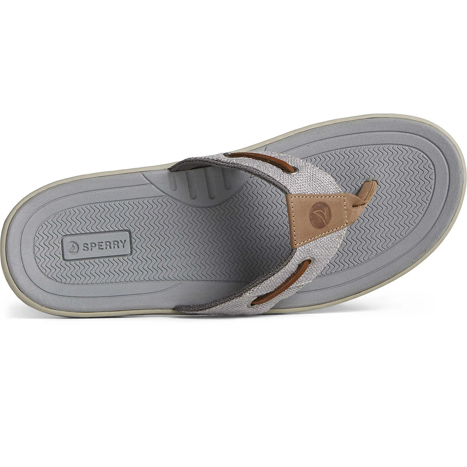 Sperry Top-Sider Men's SeaCycled™ Baitfish Baja Flip Flop Grey 7 Sperry Top-Sider Men's SeaCycled™ Baitfish Baja Flip Flop Grey - Image 5