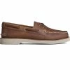 Sperry Top-Sider Men's Authentic Original™ Double Sole Cross Lace Boat Shoe Dark Tan