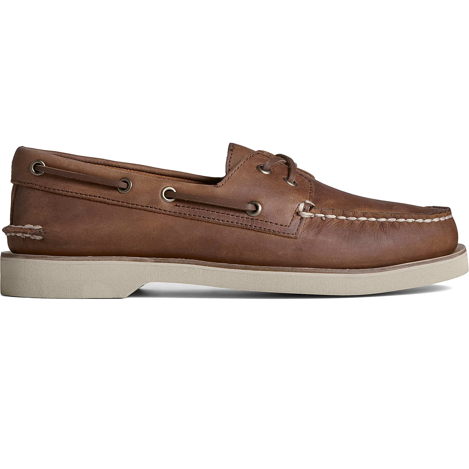 Sperry Top-Sider Men's Authentic Original™ Double Sole Cross Lace Boat Shoe Dark Tan 3 Sperry Top-Sider Men's Authentic Original™ Double Sole Cross Lace Boat Shoe Dark Tan