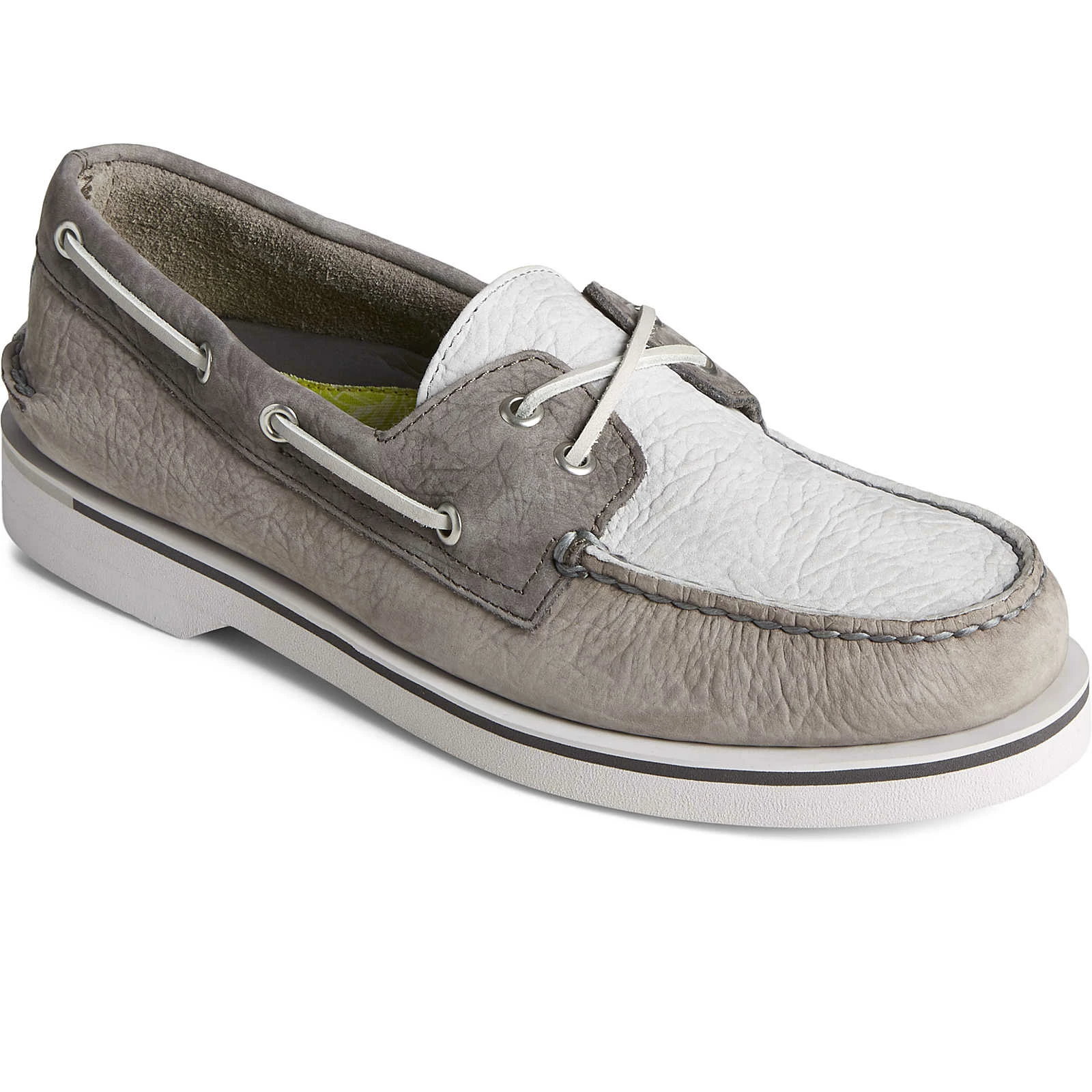 Sperry Top-Sider Men's Authentic Original™ Double Sole Cross Lace Boat Shoe Grey 4 Sperry Top-Sider Men's Authentic Original™ Double Sole Cross Lace Boat Shoe Grey - Image 2