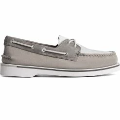 Sperry Top-Sider Men's Authentic Original™ Double Sole Cross Lace Boat Shoe Grey