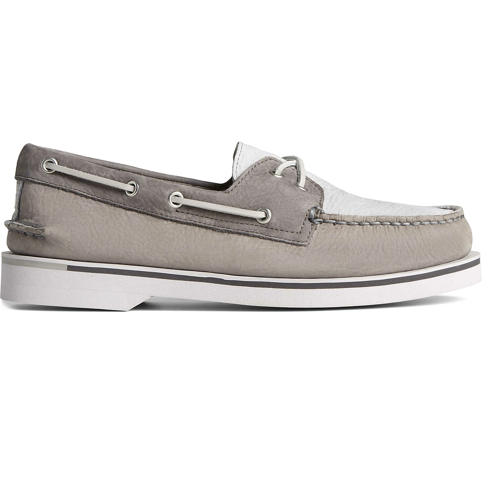 Sperry Top-Sider Men's Authentic Original™ Double Sole Cross Lace Boat Shoe Grey 3 Sperry Top-Sider Men's Authentic Original™ Double Sole Cross Lace Boat Shoe Grey