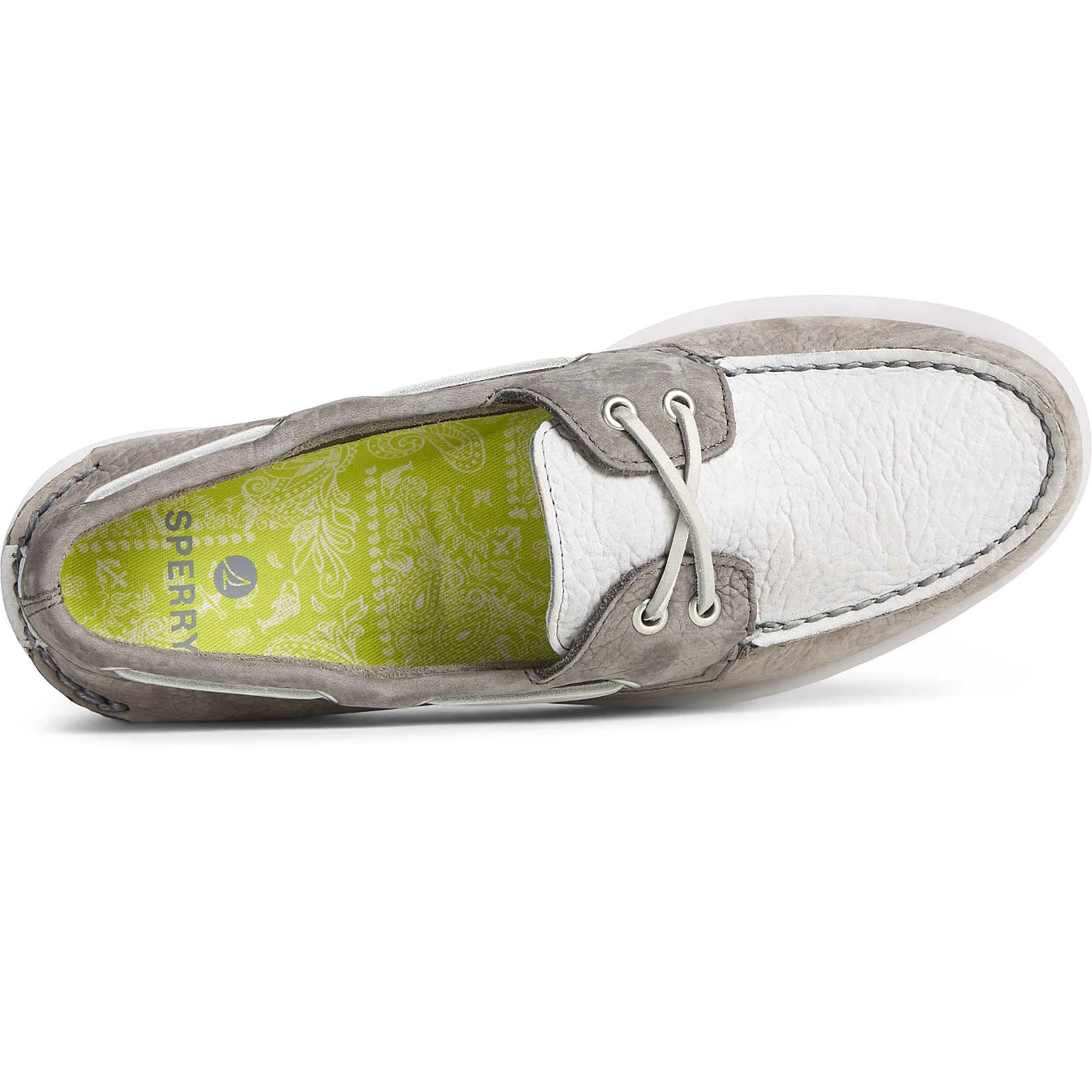 Sperry Top-Sider Men's Authentic Original™ Double Sole Cross Lace Boat Shoe Grey 7 Sperry Top-Sider Men's Authentic Original™ Double Sole Cross Lace Boat Shoe Grey - Image 5