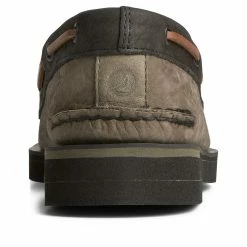 Sperry Top-Sider Men's Authentic Original™ PLUSHWAVE™ Double Sole Tumbled Boat Shoe Olive -Sperry Top-Sider STS25287 90