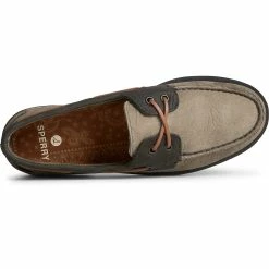 Sperry Top-Sider Men's Authentic Original™ PLUSHWAVE™ Double Sole Tumbled Boat Shoe Olive -Sperry Top-Sider STS25287 TOP