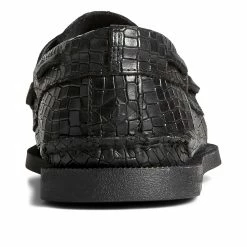 Sperry Top-Sider Men's Authentic Original™ Croc Embossed Boat Shoe Black -Sperry Top-Sider STS25289 90
