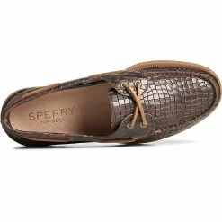 Sperry Top-Sider Men's Authentic Original™ Croc Embossed Boat Shoe Brown -Sperry Top-Sider STS25290 TOP