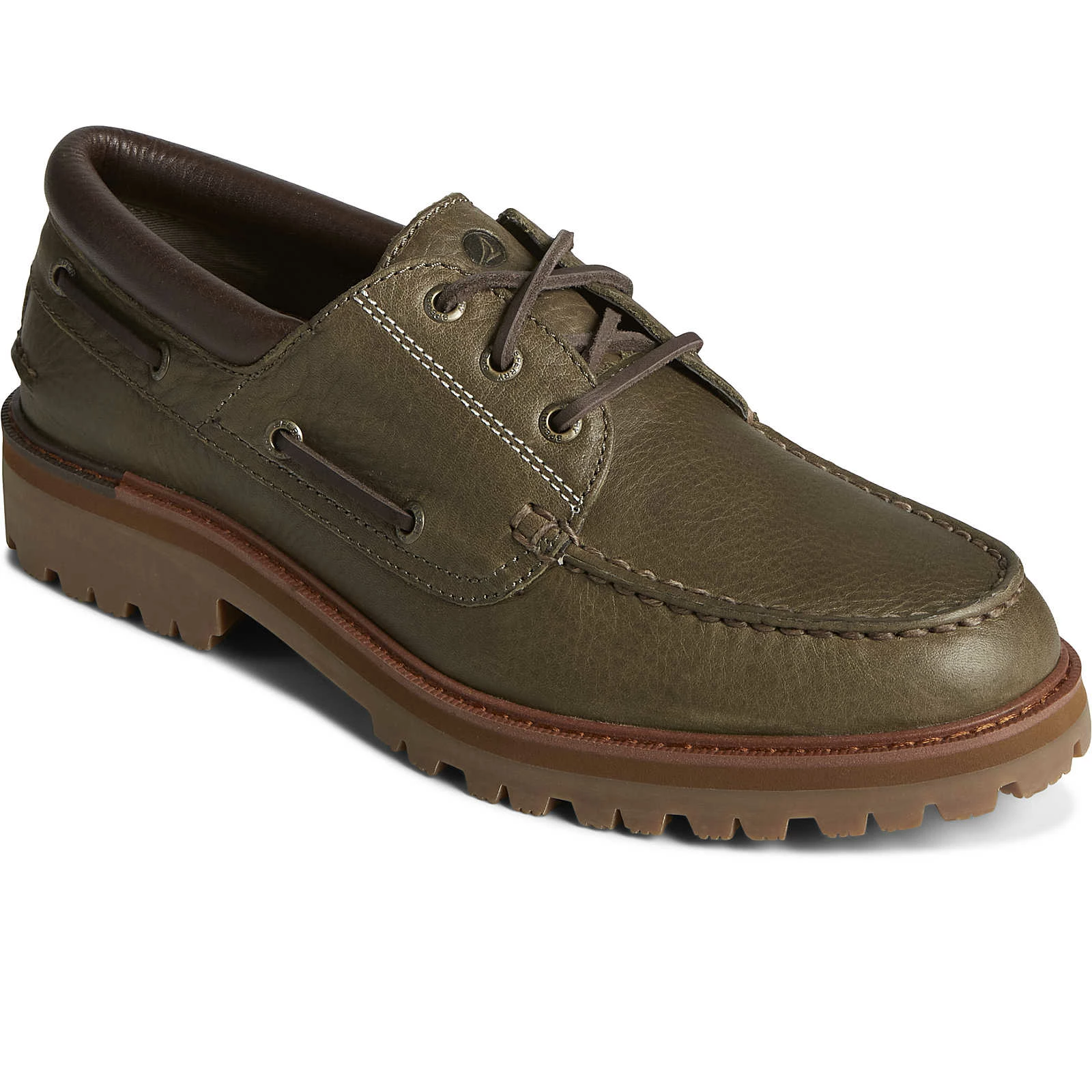 Sperry Top-Sider Men's Authentic Original™ Lug 3-Eye Boat Shoe Olive 4 Sperry Top-Sider Men's Authentic Original™ Lug 3-Eye Boat Shoe Olive - Image 2