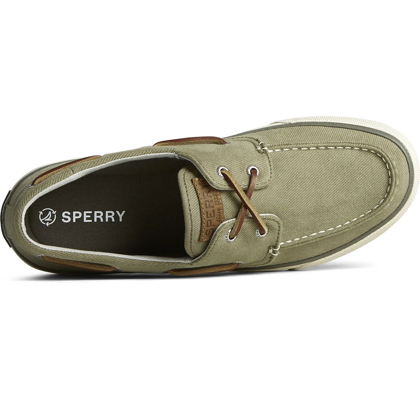 Sperry Top-Sider Men's Bahama II Twill Sneaker Olive 7 Sperry Top-Sider Men's Bahama II Twill Sneaker Olive - Image 5