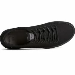 Sperry Top-Sider Men's SeaCycled™ Striper II Textile Sneaker Black -Sperry Top-Sider STS25431 TOP